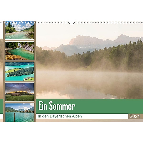 Ein Sommer in den Bayerischen Alpen (Wandkalender 2021 DIN A3 quer), Martin Wasilewski