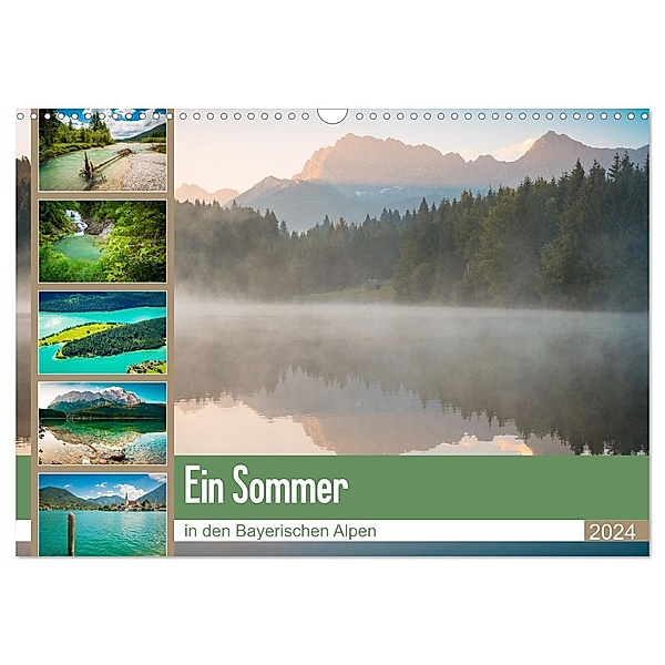 Ein Sommer in den Bayerischen Alpen (Wandkalender 2024 DIN A3 quer), CALVENDO Monatskalender, Martin Wasilewski