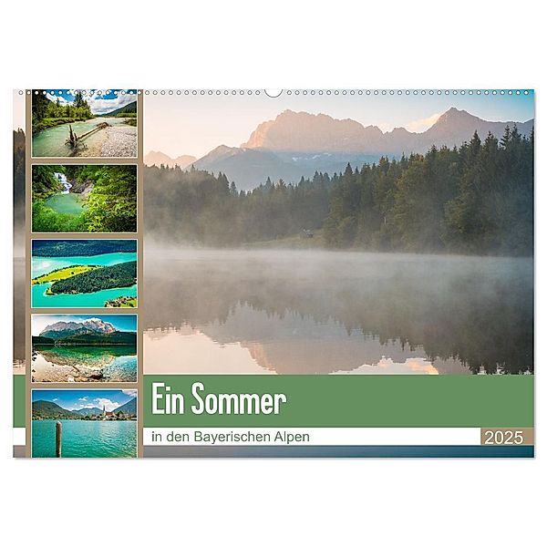 Ein Sommer in den Bayerischen Alpen (Wandkalender 2025 DIN A2 quer), CALVENDO Monatskalender, Calvendo, Martin Wasilewski