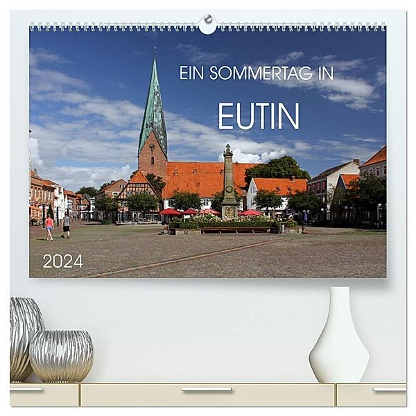 Ein Sommertag in Eutin (hochwertiger Premium Wandkalender 2024 DIN A2 quer), Kunstdruck in Hochglanz, Holger Felix