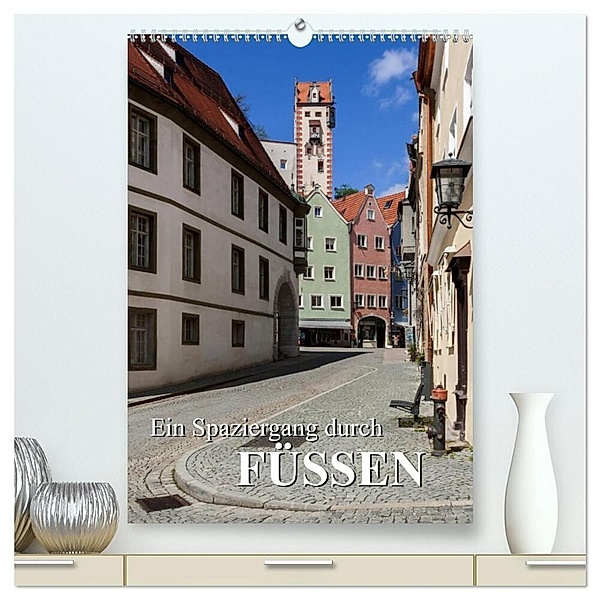 Ein Spaziergang durch Füssen (hochwertiger Premium Wandkalender 2024 DIN A2 hoch), Kunstdruck in Hochglanz, Alexander Bartek