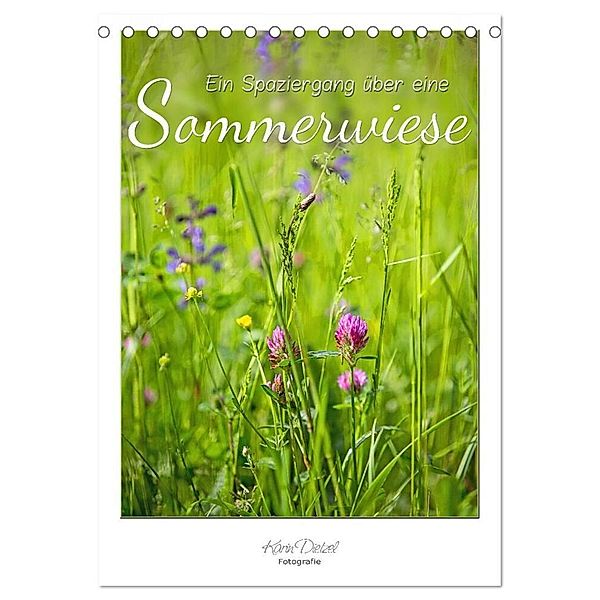 Ein Spaziergang über eine Sommerwiese (Tischkalender 2024 DIN A5 hoch), CALVENDO Monatskalender, Karin Dietzel