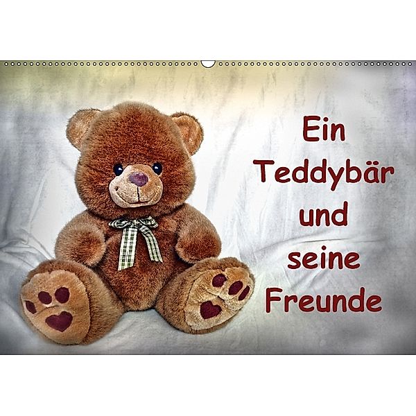 Ein Teddybär und seine Freunde (Wandkalender 2018 DIN A2 quer), Jennifer Chrystal
