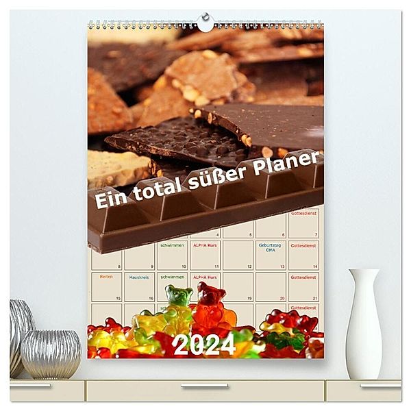 Ein total süßer Planer (hochwertiger Premium Wandkalender 2024 DIN A2 hoch), Kunstdruck in Hochglanz, Stefan Widerstein - SteWi.info