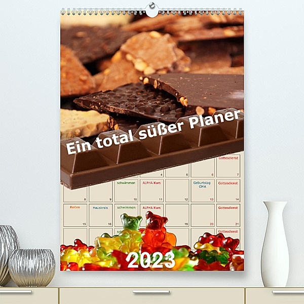 Ein total süßer Planer (Premium, hochwertiger DIN A2 Wandkalender 2023, Kunstdruck in Hochglanz), Stefan Widerstein - SteWi.info