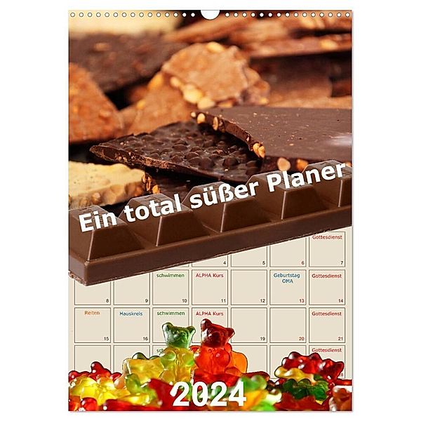 Ein total süsser Planer (Wandkalender 2024 DIN A3 hoch), CALVENDO Monatskalender, Stefan Widerstein - SteWi.info
