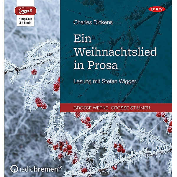 Ein Weihnachtslied in Prosa,1 Audio-CD, 1 MP3, Charles Dickens