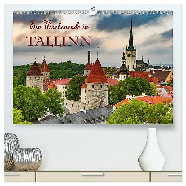 Ein Wochenende in Tallinn (hochwertiger Premium Wandkalender 2024 DIN A2 quer), Kunstdruck in Hochglanz, Gunter Kirsch