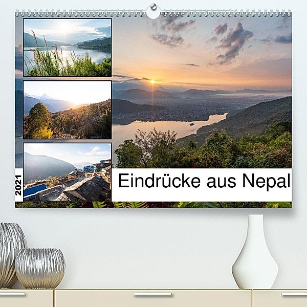 Eindrücke aus Nepal (Premium, hochwertiger DIN A2 Wandkalender 2021, Kunstdruck in Hochglanz), Christina Fink