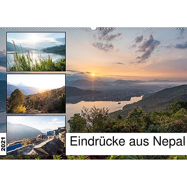 Eindrücke aus Nepal (Wandkalender 2021 DIN A2 quer), Christina Fink