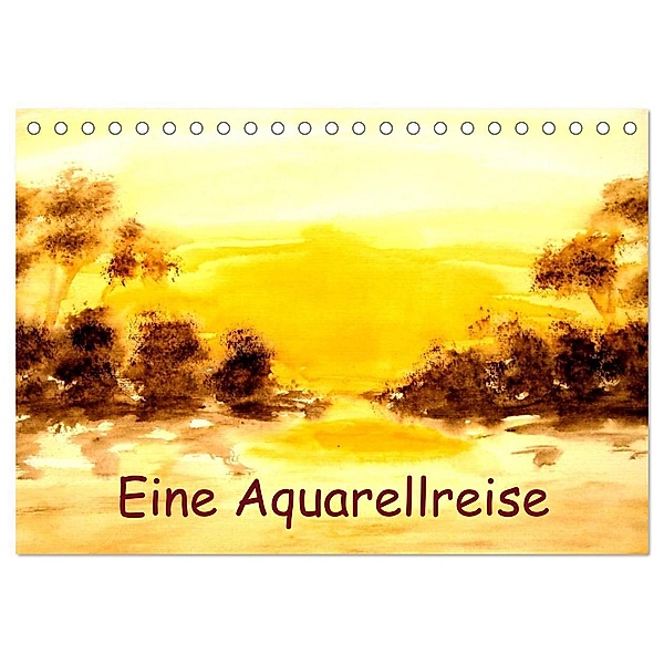 Eine Aquarellreise (Tischkalender 2024 DIN A5 quer), CALVENDO Monatskalender, Maria-Anna Ziehr
