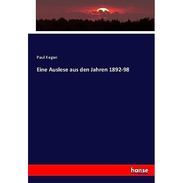 Eine Auslese aus den Jahren 1892-98, Heinrich Preschers