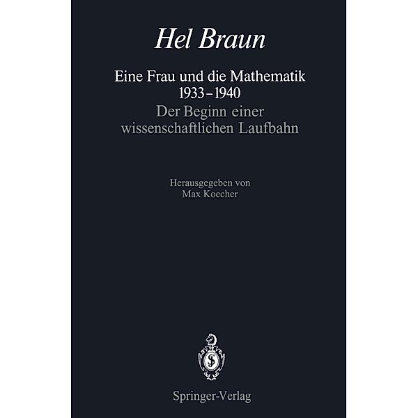 Eine Frau und die Mathematik 1933-1940, Hel Braun
