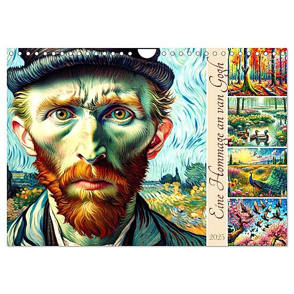 Eine Hommage an van Gogh (Wandkalender 2025 DIN A4 quer), CALVENDO Monatskalender, Calvendo, Marco Warstat