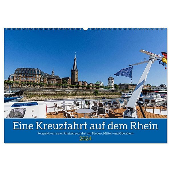 Eine Kreuzfahrt auf dem Rhein (Wandkalender 2024 DIN A2 quer), CALVENDO Monatskalender, mitifoto, Düsseldorf