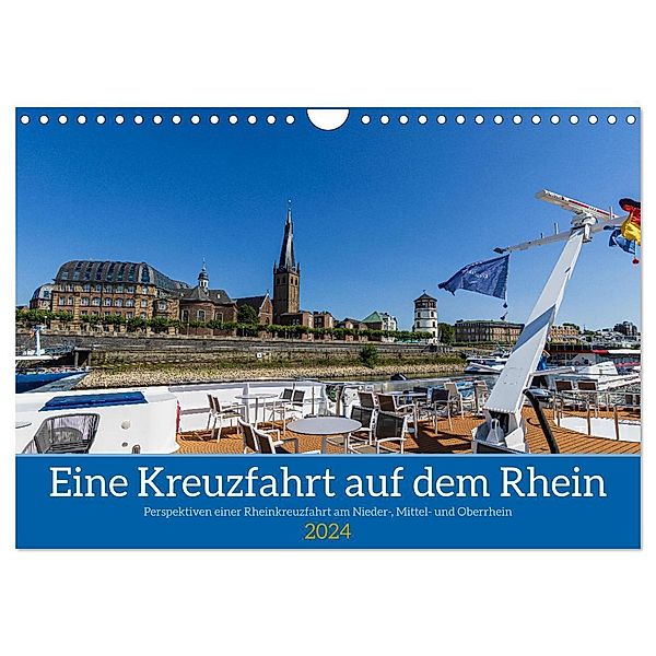Eine Kreuzfahrt auf dem Rhein (Wandkalender 2024 DIN A4 quer), CALVENDO Monatskalender, mitifoto, Düsseldorf