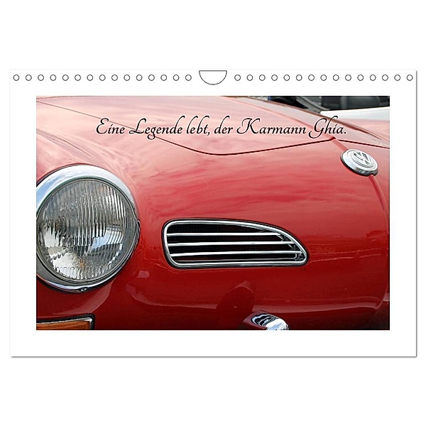 Eine Legende lebt, der Karmann-Ghia (Wandkalender 2024 DIN A4 quer), CALVENDO Monatskalender, Jörg Sabel
