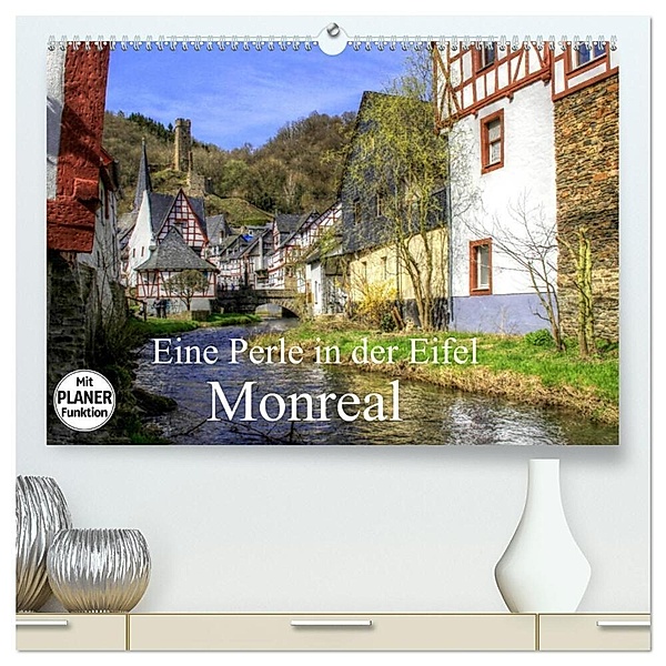 Eine Perle in der Eifel - Monreal (hochwertiger Premium Wandkalender 2024 DIN A2 quer), Kunstdruck in Hochglanz, Arno Klatt
