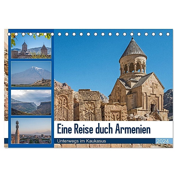 Eine Reise durch Armenien (Tischkalender 2024 DIN A5 quer), CALVENDO Monatskalender, Thomas Leonhardy