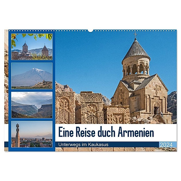 Eine Reise durch Armenien (Wandkalender 2024 DIN A2 quer), CALVENDO Monatskalender, Thomas Leonhardy