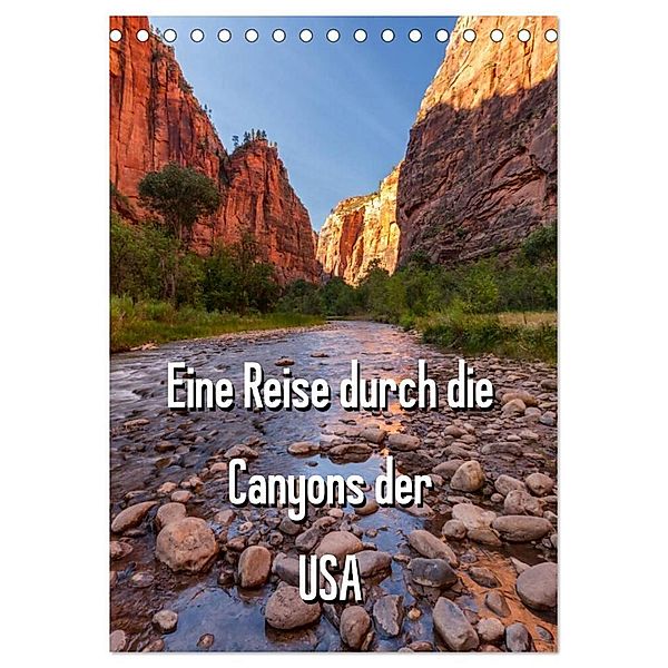 Eine Reise durch die Canyons der USA (Tischkalender 2024 DIN A5 hoch), CALVENDO Monatskalender, Thomas Klinder