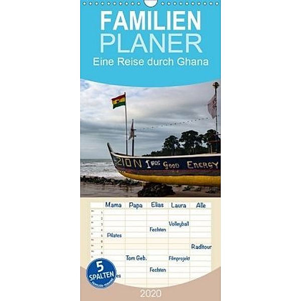 Eine Reise durch Ghana - Familienplaner hoch (Wandkalender 2020 , 21 cm x 45 cm, hoch), Silvia Schröder