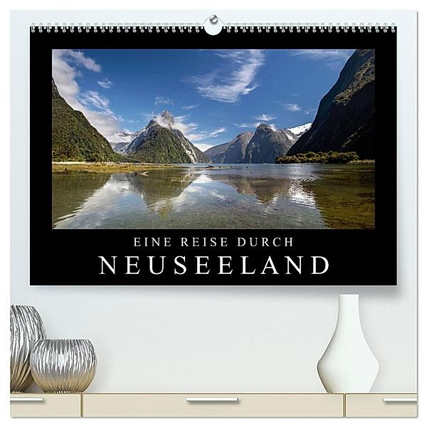 Eine Reise durch Neuseeland (hochwertiger Premium Wandkalender 2024 DIN A2 quer), Kunstdruck in Hochglanz, Christian Müringer