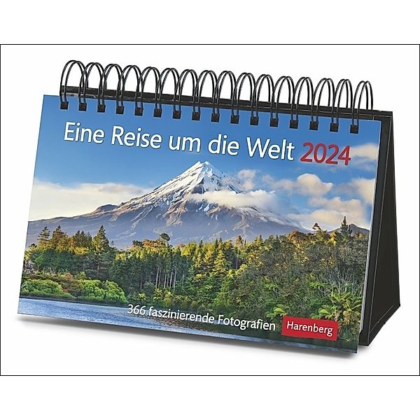 Eine Reise um die Welt Premiumkalender 2024. Tages-Tischkalender zum Umklappen, mit faszinierenden Aufnahmen aus aller Welt. Hochwertiger Foto-Tischkalender 2024, Martina Schnober-Sen