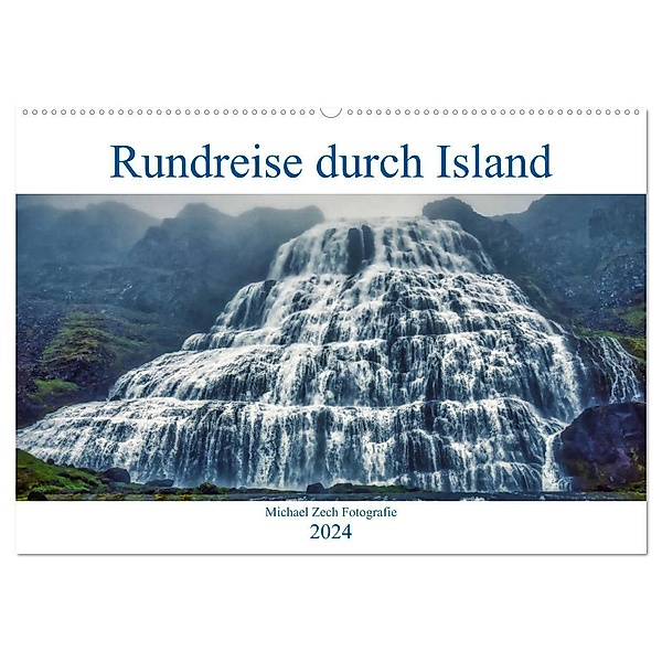 Eine Rundreise durch Island (Wandkalender 2024 DIN A2 quer), CALVENDO Monatskalender, Michael Zech Fotografie