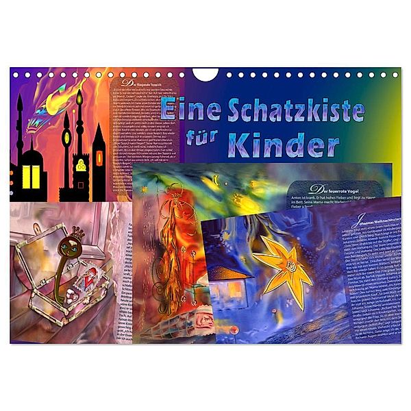 Eine Schatzkiste für Kinder (Wandkalender 2024 DIN A4 quer), CALVENDO Monatskalender, Eugenia Jurjewa und Christina Seidel