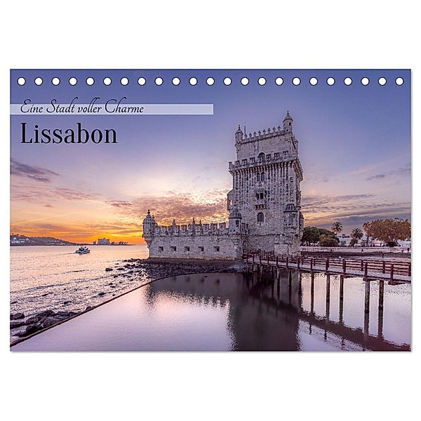 Eine Stadt voller Charme - Lissabon (Tischkalender 2024 DIN A5 quer), CALVENDO Monatskalender, Calvendo, ellenlichtenheldt