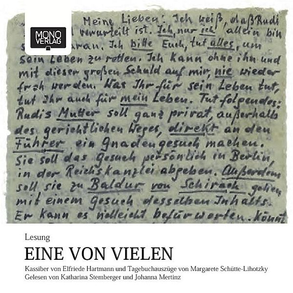 Eine von vielen, Margarete Schütte-Lihotzky, Johanna Mertinz, Elfriede Hartmann