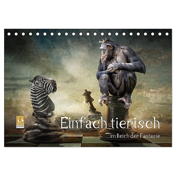 Einfach tierisch im Reich der Fantasie (Tischkalender 2024 DIN A5 quer), CALVENDO Monatskalender, Brigitte Kuckenberg-Wagner