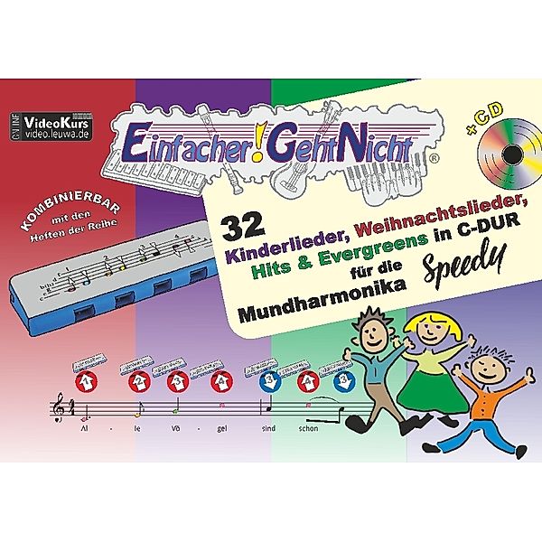 Einfacher!-Geht-Nicht / Einfacher!-Geht-Nicht, für die Mundharmonika SPEEDY®, m. 1 Audio-CD, Martin Leuchtner, Bruno Waizmann