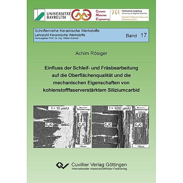 Einfluss der Schleif- und Fräsbearbeitung auf die Oberflächenqualität und die mechanischen Eigenschaften von kohlenstofffaserverstärktem Siliziumcarbid