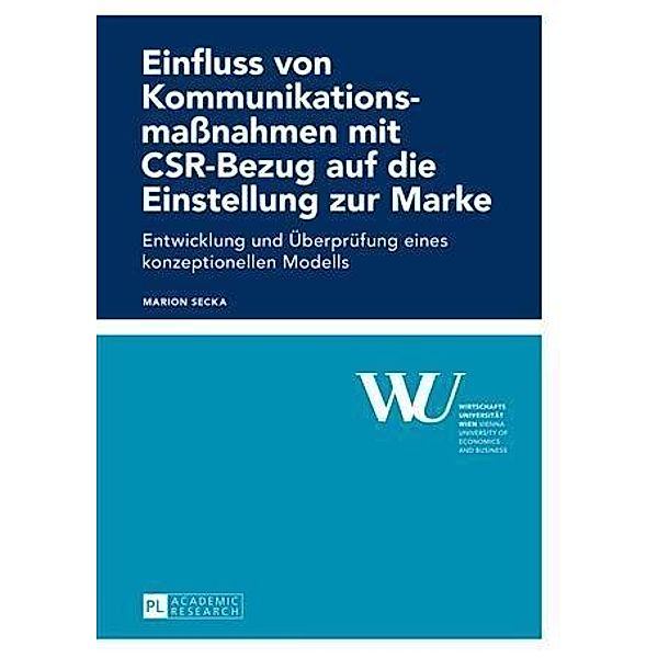 Einfluss von Kommunikationsmanahmen mit CSR-Bezug auf die Einstellung zur Marke, Marion Secka