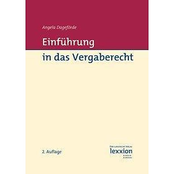 Einführung in das Vergaberecht, Angela Dageförde