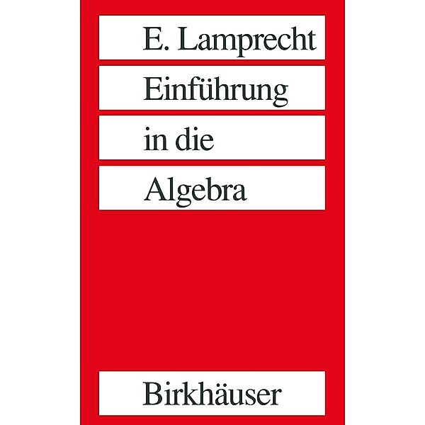 Einführung in die Algebra, LAMPRECHT