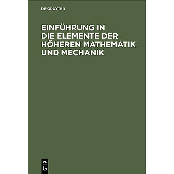 Einführung in die Elemente der höheren Mathematik und Mechanik / Jahrbuch des Dokumentationsarchivs des österreichischen Widerstandes