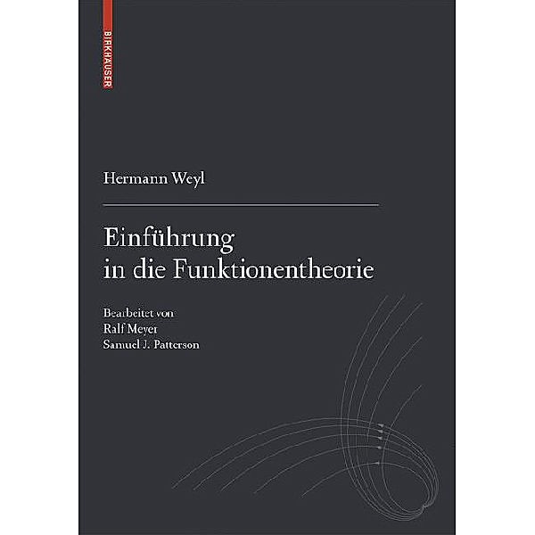 Einführung in die Funktionentheorie, Hermann Weyl