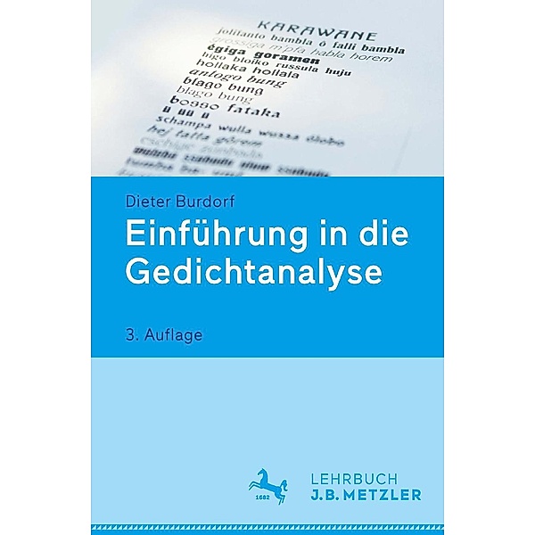 Einführung in die Gedichtanalyse, Dieter Burdorf