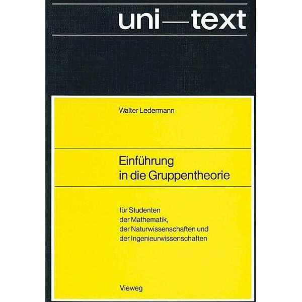 Einführung in die Gruppentheorie, Walter Ledermann