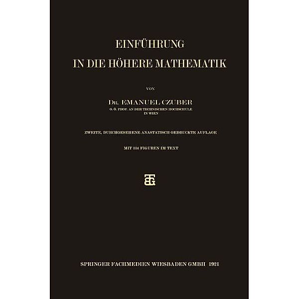 Einführung in die höhere Mathematik, Emanuel Czuber