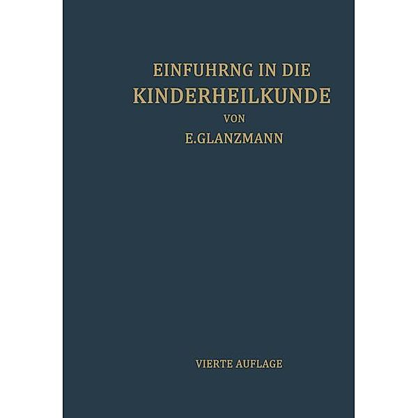 Einführung in die Kinderheilkunde, Eduard Glanzmann