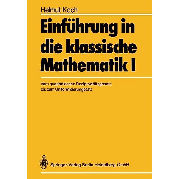 Einführung in die klassische Mathematik I, H. Koch