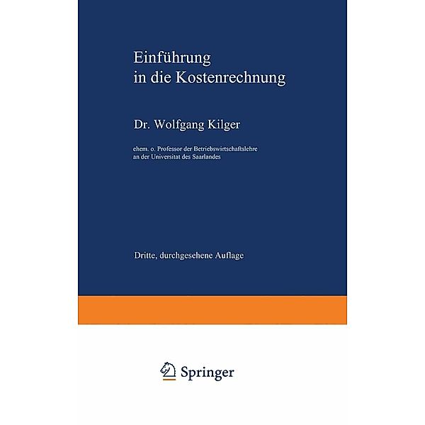 Einführung in die Kostenrechnung