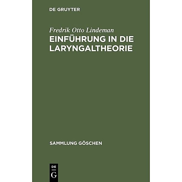 Einführung in die Laryngaltheorie, Fredrik Otto Lindeman