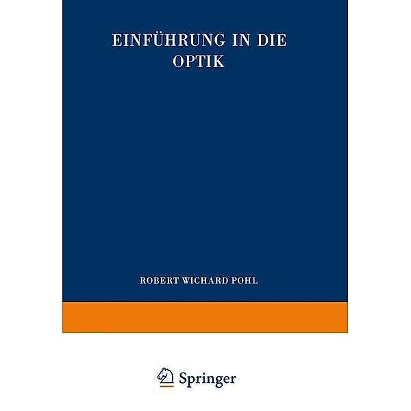 Einführung in die Optik, Robert Wichard Pohl