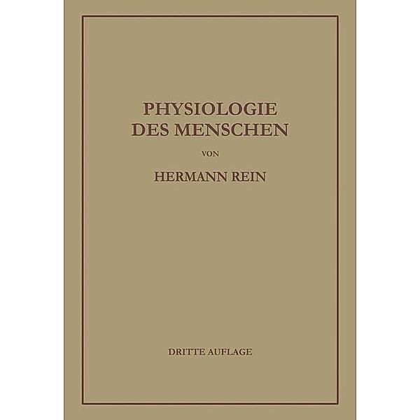 Einführung in die Physiologie des Menschen, Hermann Rein