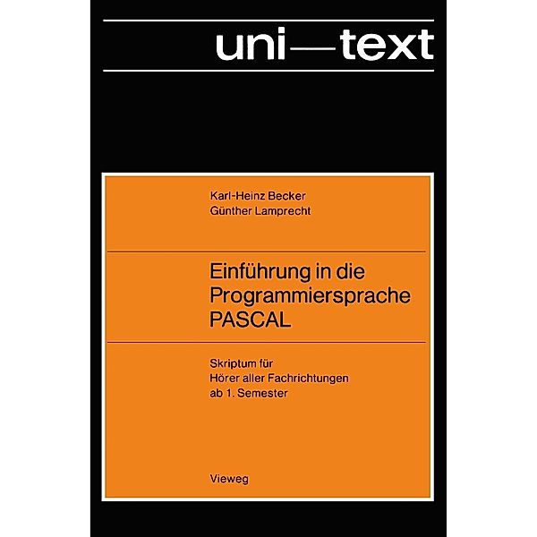 Einführung in die Programmiersprache PASCAL, Karl-Heinz Becker